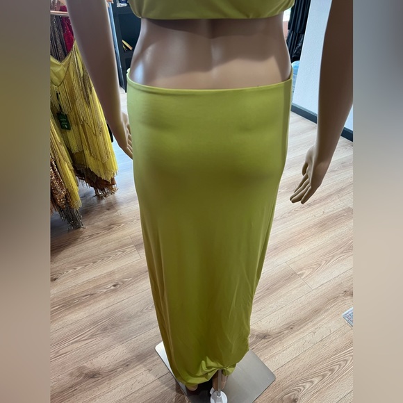 Lovers and Friends Encore Dress in Chartreuse Green - Picture 7 of 7